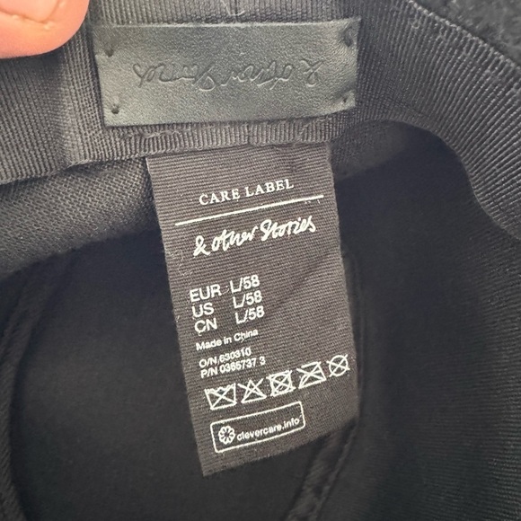 And other stories; Black Fedora Hat with Buckle - Picture 2 of 2